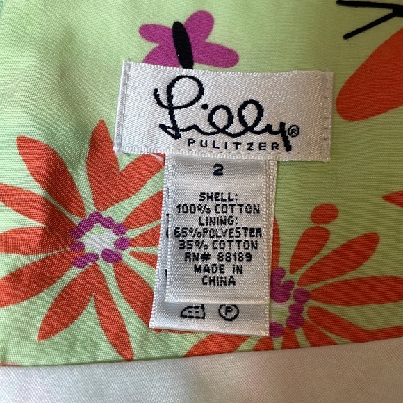 Lilly Pulitzer BUTTERFLY 🦋 cotton skirt - Picture 4 of 8